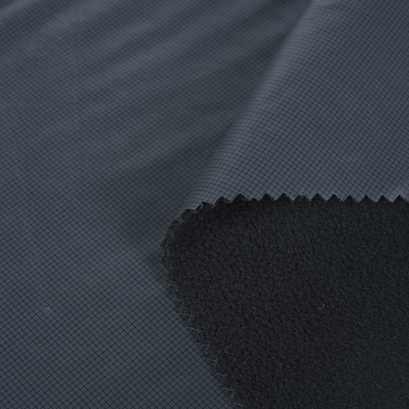 300 t Poliester Pongee Flower Film Tpu Polar Fleece Fabric 592